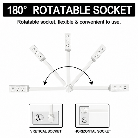 Multi Socket USB Power Extension Extender